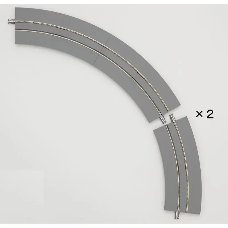 Tomix 1797 N Tram Mini Curve 7"" 2 Each Of 30 & 60° 1