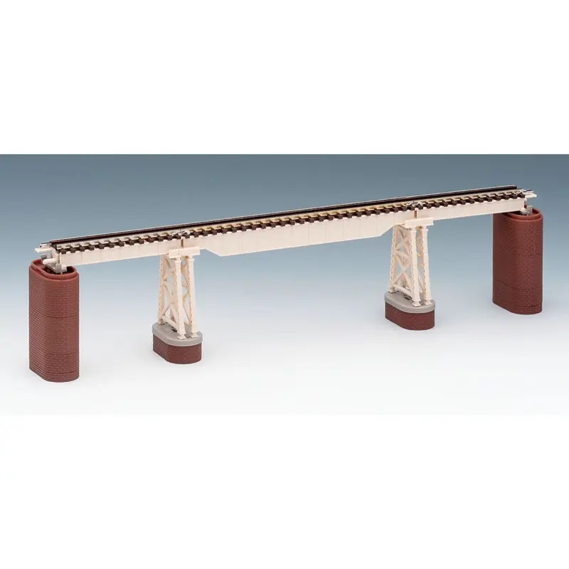 Tomix 3277 N Trestle Bridge S280 Ivory W/ 2 Ea. Brick And Trestle Piers 1