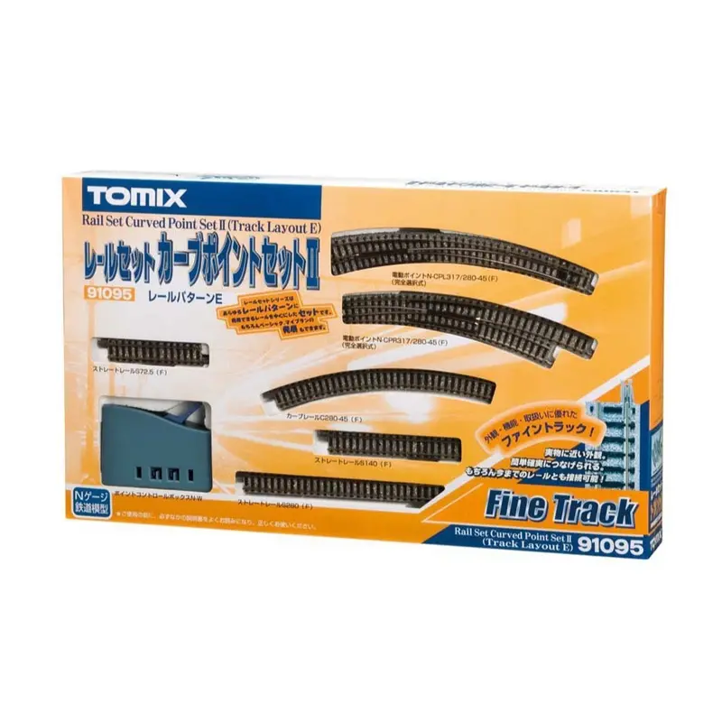 Tomix 91095 N Rail Curve Point Set Ii (Pattern E) 1