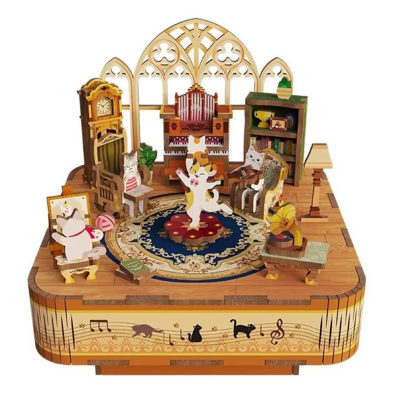 Tonecheer Cat's Family Music Box 1