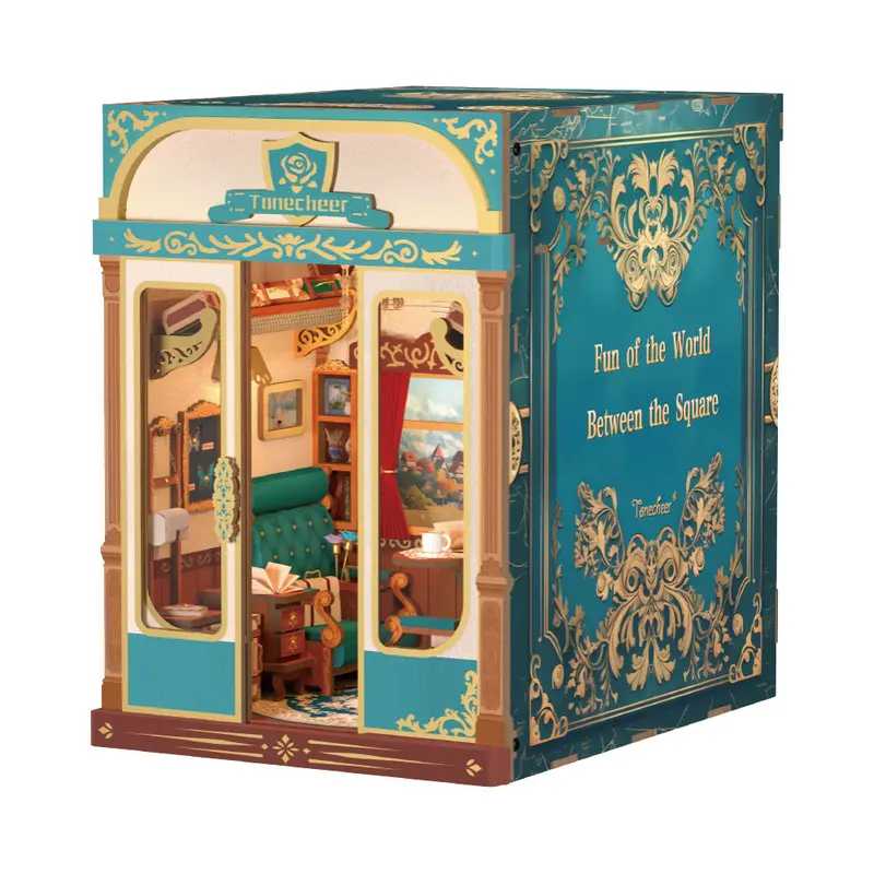 Tonecheer Infinity Train Cabin European Travels Book Nook 1