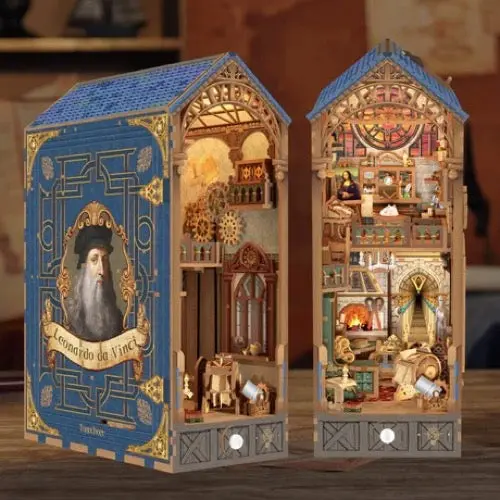 Tonecheer Leonardo Da Vinci Book Nook 2