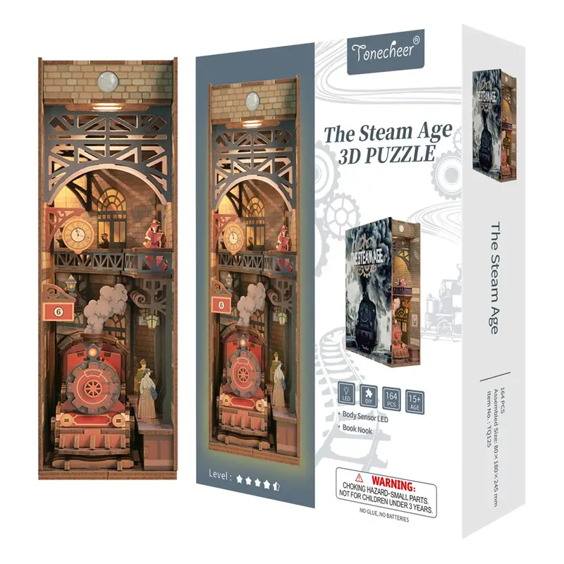 Tonecheer The Steam Age Book Nook 1