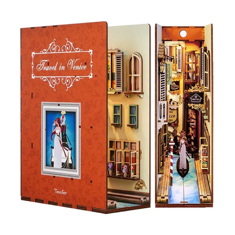 Tonecheer Travel In Venice Book Nook 1