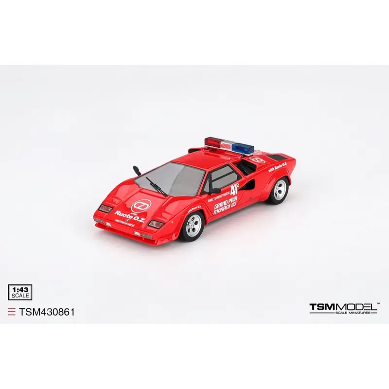 Topspeed 430861 1/43 Lamborghini Countach 1983 Grand Prix Monaco Pace Car 1