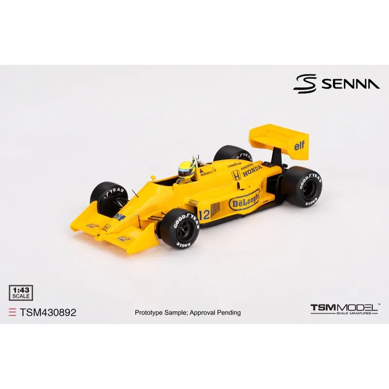 Topspeed 430892 1/43 Lotus 99T No.12 Ayrton Senna 1987 Monaco Grand Prix Winner 1