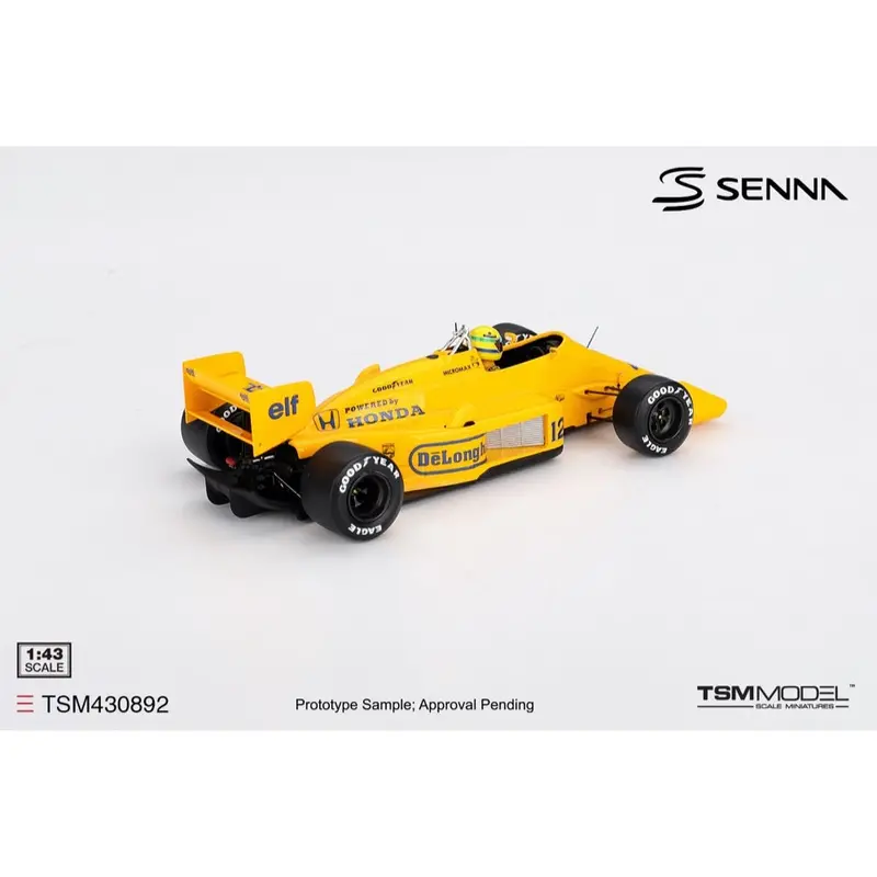 Topspeed 430892 1/43 Lotus 99T No.12 Ayrton Senna 1987 Monaco Grand Prix Winner 2