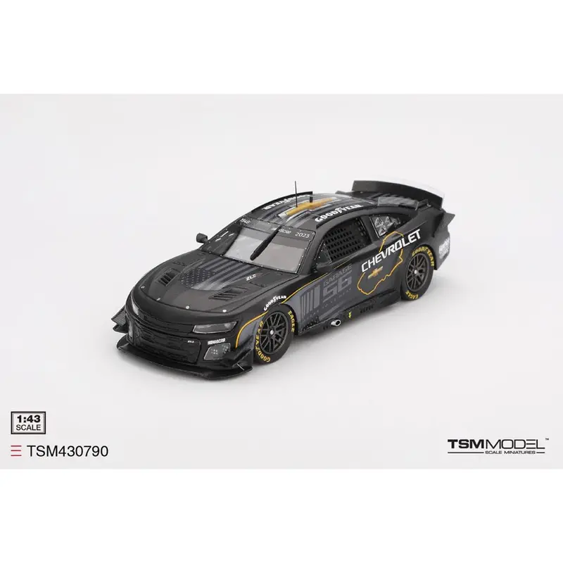 Topspeed Tsm430790 1/43 Nascar Next Gen Garage 56 Chevrolet Camaro Zl1 No.24 Hendrick Motorsports Test Car 1