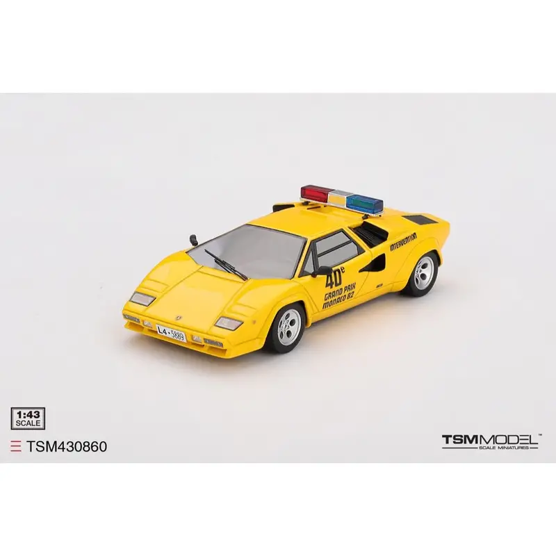 Topspeed Tsm430860 1/43 Lamborghini Countach 1982 Grand Prix Monaco Pace Car 1