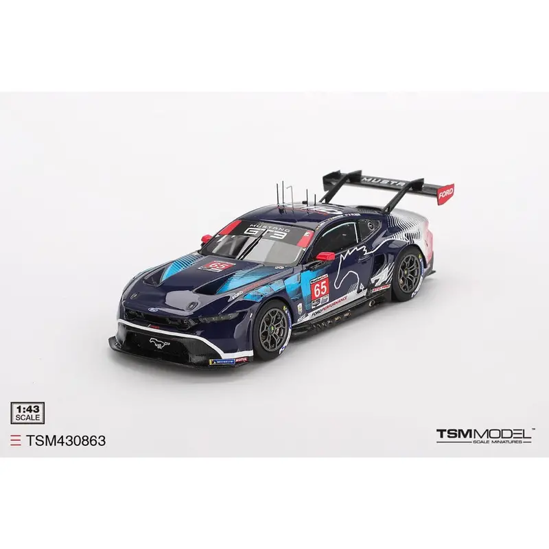 Topspeed Tsm430863 1/43 Ford Mustang Gt3 No.65 Ford Multimatic Motorsports 2025 Imsa Daytona 24 Hrs Class Winner 1