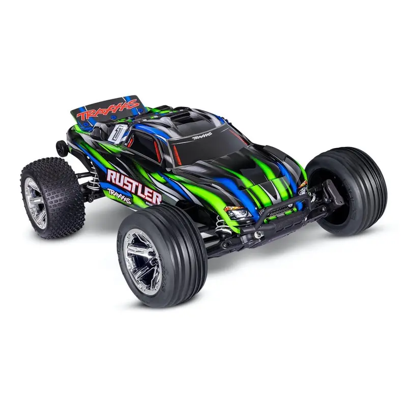 Traxxas Rustler Bl-2S 1/10 2Wd Brushless Rc Stadium Truck (Green) 37354-4 1