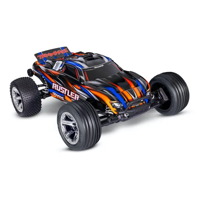 Traxxas Rustler Bl-2S 1/10 2Wd Brushless Rc Stadium Truck (Orange) 37354-4 1