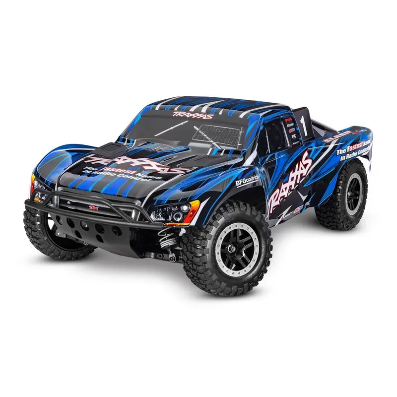 Traxxas Slash 4X4 Vxl Hd 1/10 Brushless Rc Short Course Truck (Blue) 68386-4 1