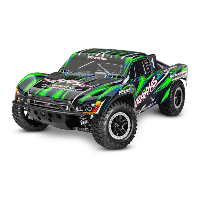 Traxxas Slash 4X4 Vxl Hd 1/10 Brushless Rc Short Course Truck (Green) 68386-4 1