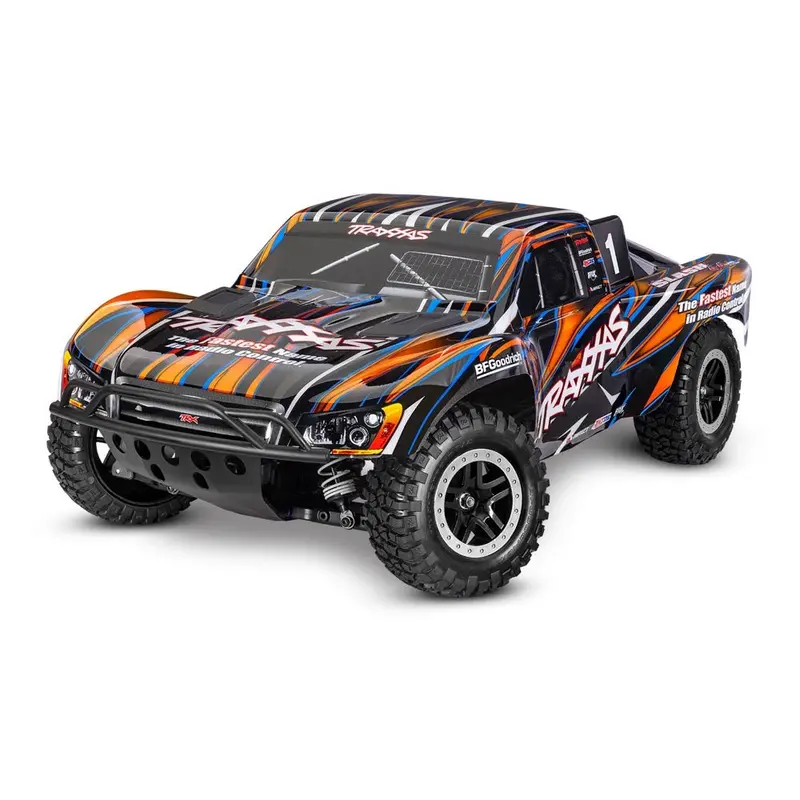 Traxxas Slash 4X4 Vxl Hd 1/10 Brushless Rc Short Course Truck (Orange) 68386-4 1