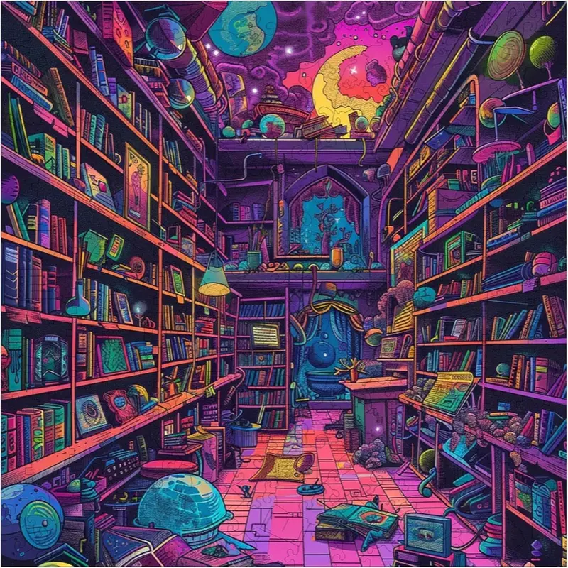 Trippy Puzzle Co Chaos Chronicles 300Pc Wooden Jigsaw Puzzle 1