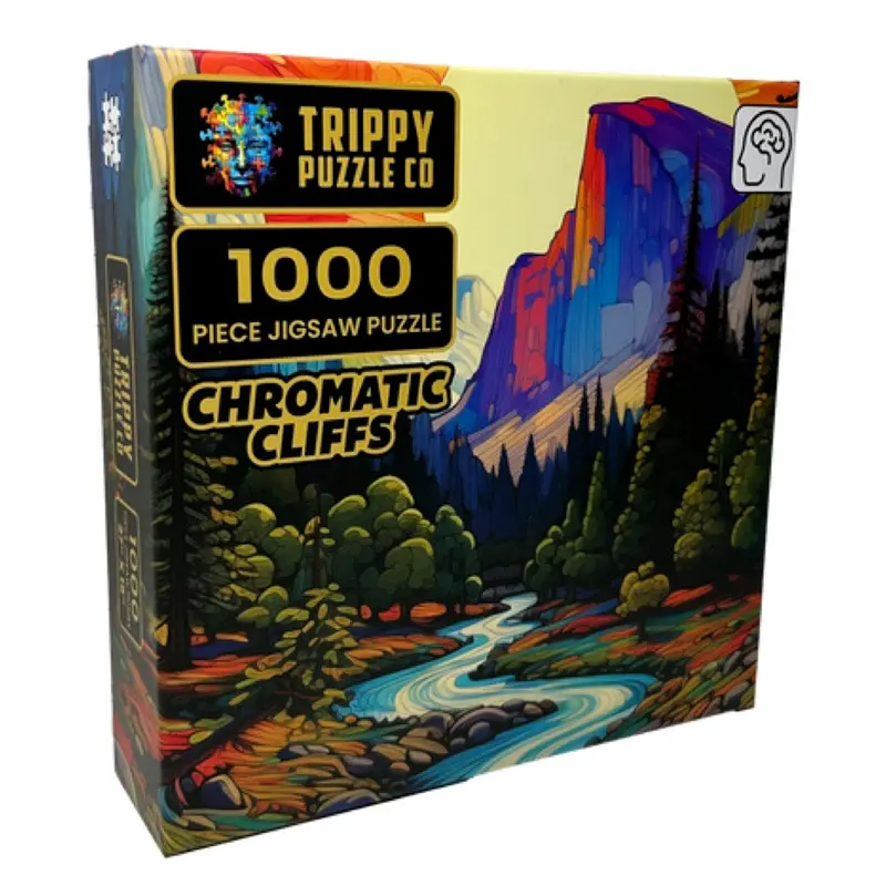 Trippy Puzzle Co Chromatic Cliffs 1000Pc Jigsaw Puzzle 1