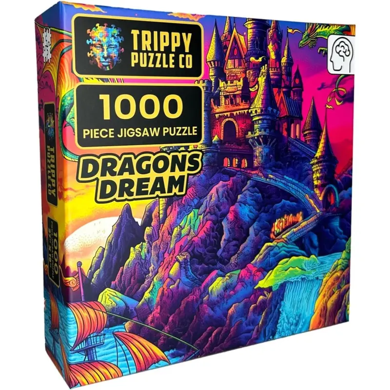 Trippy Puzzle Co Dragon's Dream 1000Pc Jigsaw Puzzle 1