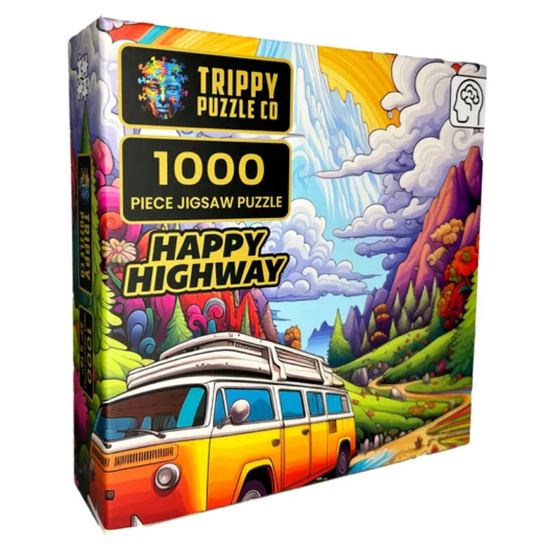 Trippy Puzzle Co Happy Highway 1000Pc Jigsaw Puzzle 1