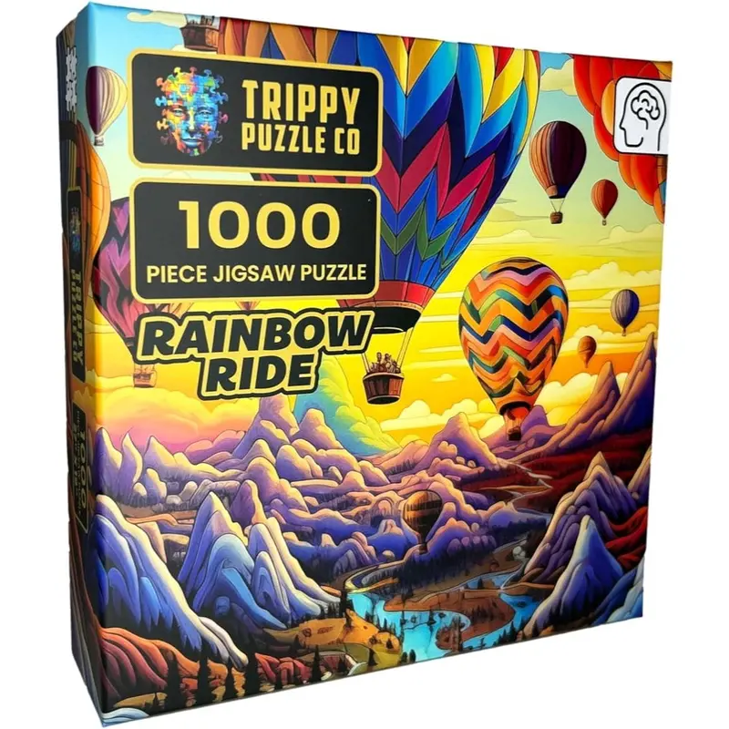 Trippy Puzzle Co Rainbow Ride 1000Pc Jigsaw Puzzle 1