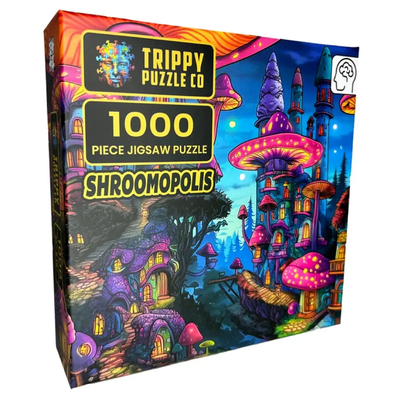 Trippy Puzzle Co Shroomopolis 1000Pc Jigsaw Puzzle 1