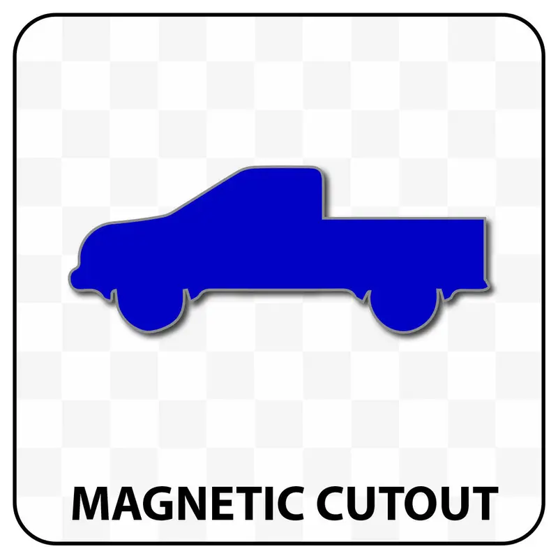 Truck Shaped Blank Magnet 4