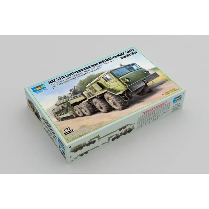 Trumpeter 07195 1/72 Maz-537G Late Production Type With Maz/Chmzap-5247G Semitrailer 2