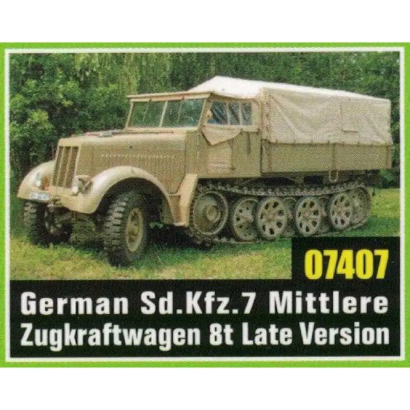 Trumpeter 07407 1/72 Sd.Kfz. 7 Mittlerer Zugkraftwagen 8T Late Version 1