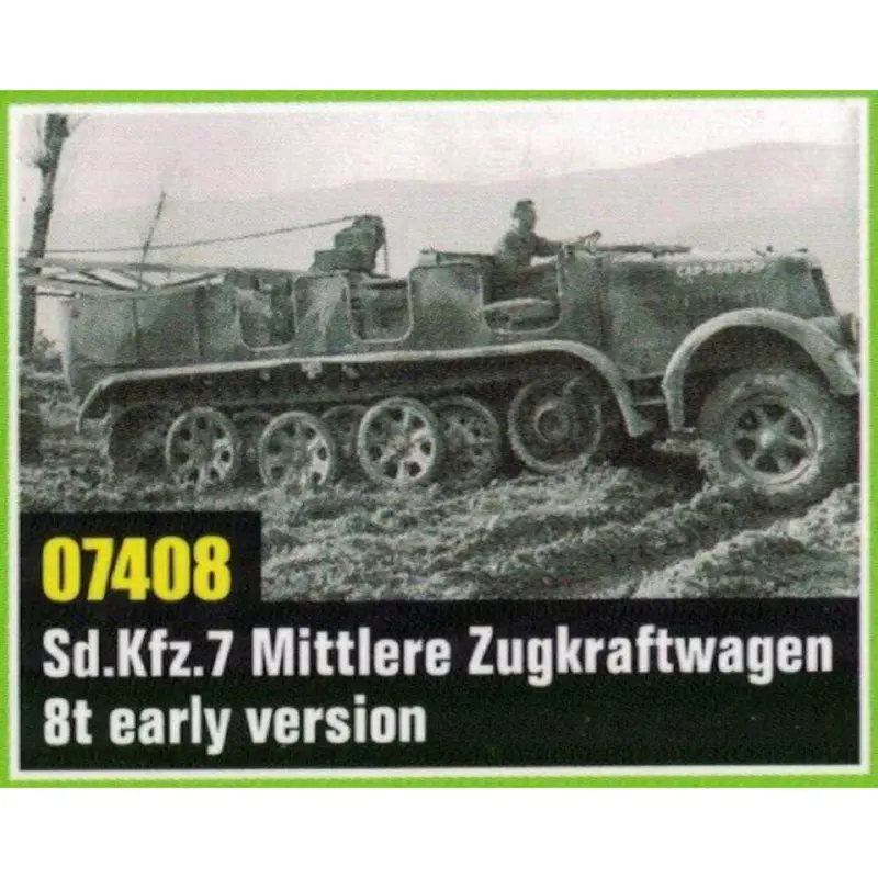 Trumpeter 07408 1/72 Sd.Kfz. 7 Mittlerer Zugkraftwagen 8T 1