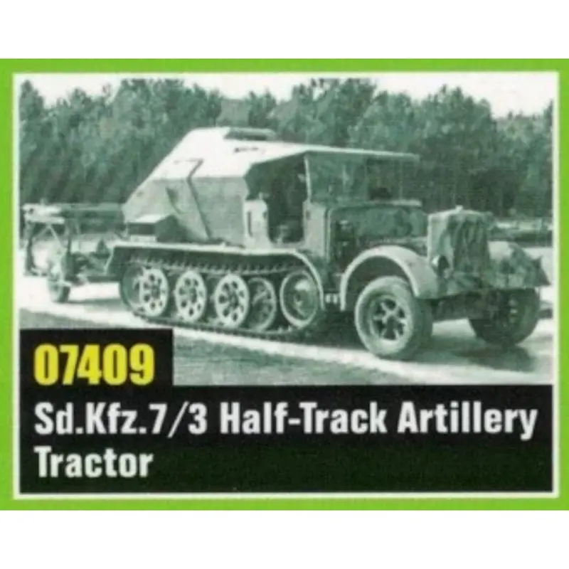 Trumpeter 07409 1/72 German Sd.Kfz. 7/3 Feuerleitpanzerfahrzeug Auf Zugkraftwagen 8T Startkontrollwagen 1