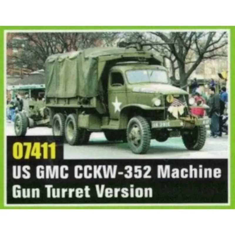 Trumpeter 07411 1/72 Us Gmc Cckw 352 With Machine Gun Ring 1