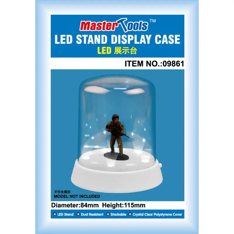 Trumpeter 09861 Round Top Display Case Led Stand 84 X 115Mm 1