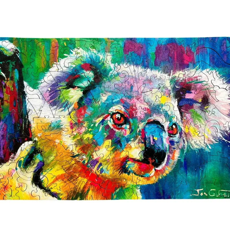 Twigg Puzzles Jos Coufreue Cuddly Koala 168Pc Wooden Jigsaw Puzzle 1