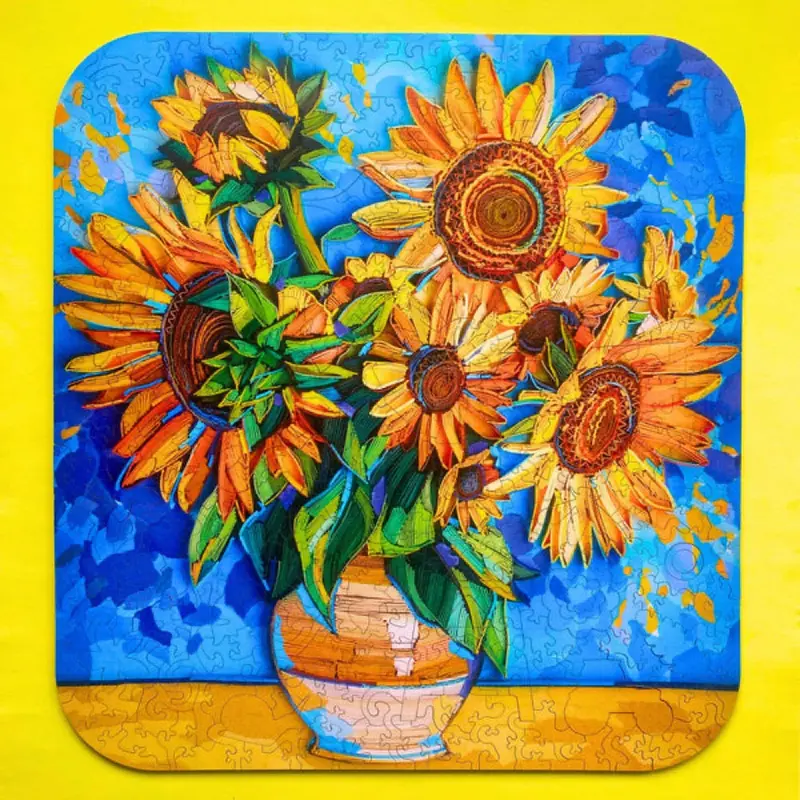 Twigg Puzzles Sunflowers Yulia 410Pc Wooden Jigsaw Puzzle 1