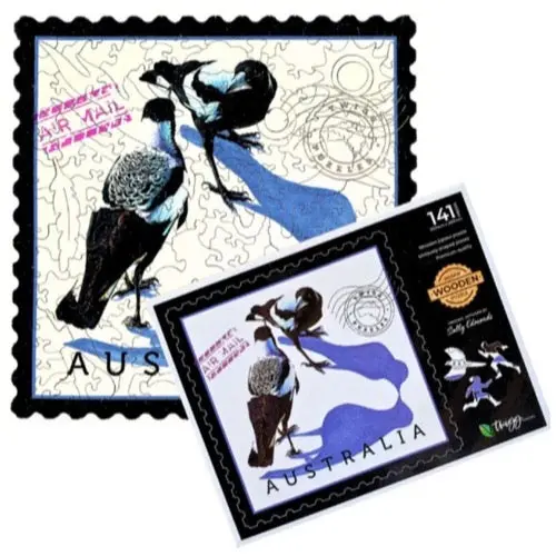 Twigg Sally Edmonds Magpies 141Pc Wooden Jigsaw Puzzle 1