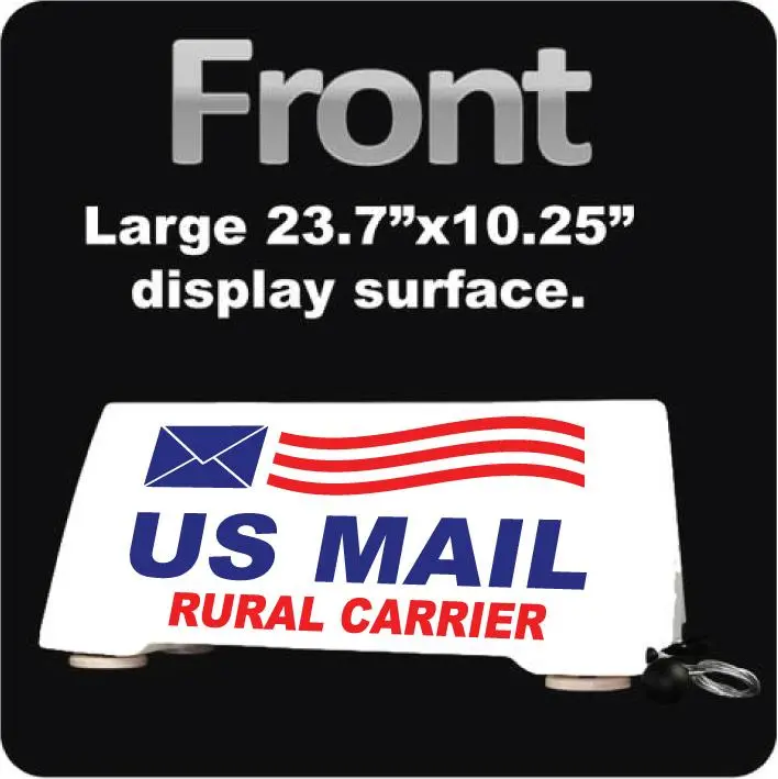 Us Mail Carrier Rooftop Car Sign | Postal Mail Delivery Car Topper | Magnetic Mount 1