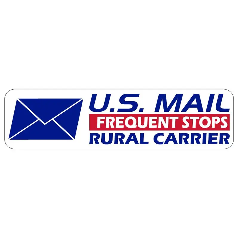 Us Mail Frequent Stops Magnet 12"X3" | Rural Carrier Sign 1