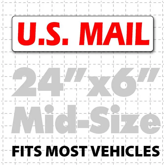 Us Mail Magnetic Sign For Postal Workers 24"X6" 1