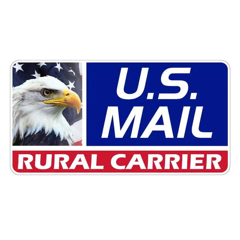 Us Mail Rural Carrier Magnetic Sign 24X12" 1