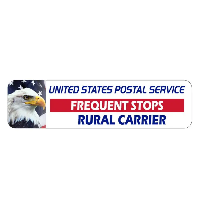 Usps Rural Carrier Magnetic Sign 12X3" 1
