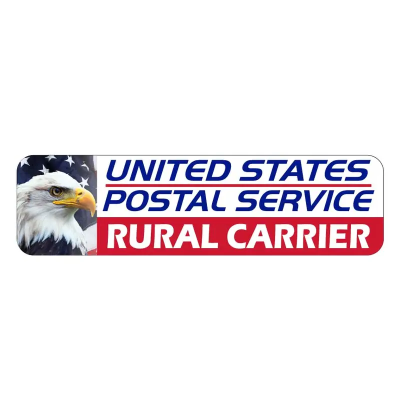 Usps Rural Carrier Magnetic Sign 24X6" 1