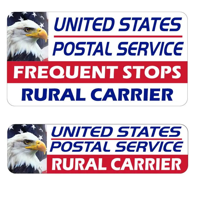 Usps Rural Carrier Magnetic Sign Combo – 24X12 & 24X6 (Set Of 3) 1