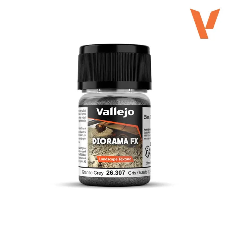 Vallejo 26307 Diorama Fx Landscape Textures Granite Grey 35Ml 0.2-0.6Mm 1