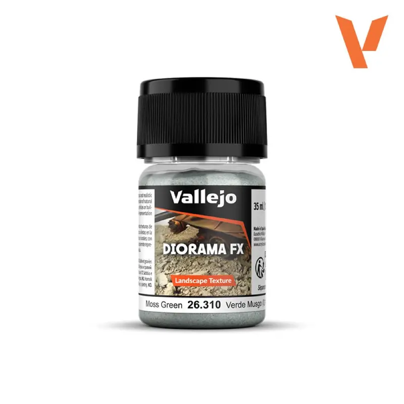 Vallejo 26310 Diorama Fx Landscape Textures Moss Green 35Ml 0.1-1Mm 1