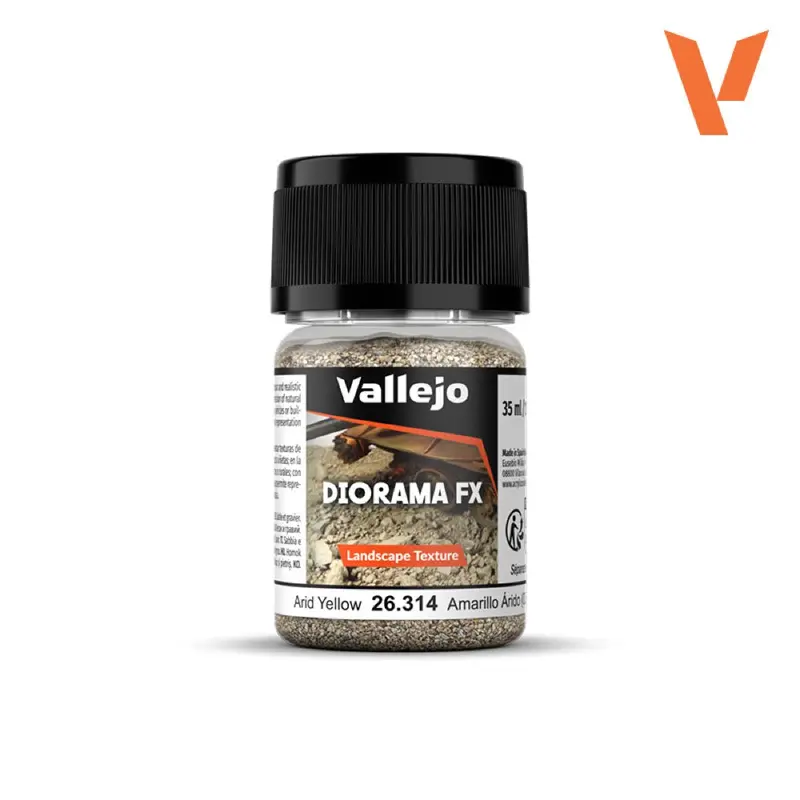 Vallejo 26314 Diorama Fx Landscape Textures Arid Yellow 35Ml 0.5-2Mm 1