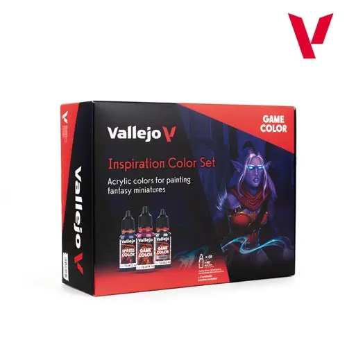 Vallejo 72182 Game Colour Inspiration Colour Set 48 Colours Acrylic Paint Set 1