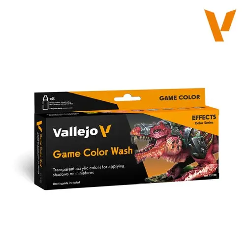 Vallejo 72190 Game Colour Game Color Wash 8 Colour Acrylic Paint Set 1