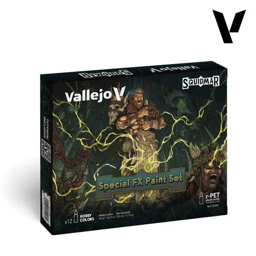 Vallejo 72207 Special Fx Paint Set By Squidmar Miniartures 12 Acrylic Paints 1