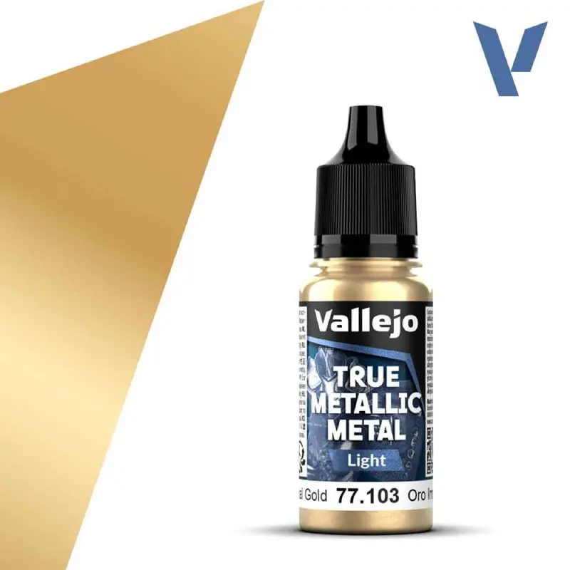 Vallejo 77103 True Metallic Metal Light Imperial Gold 18 Ml 1