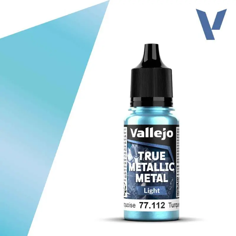 Vallejo 77112 True Metallic Metal Light Hydra Turquoise 18 Ml 1